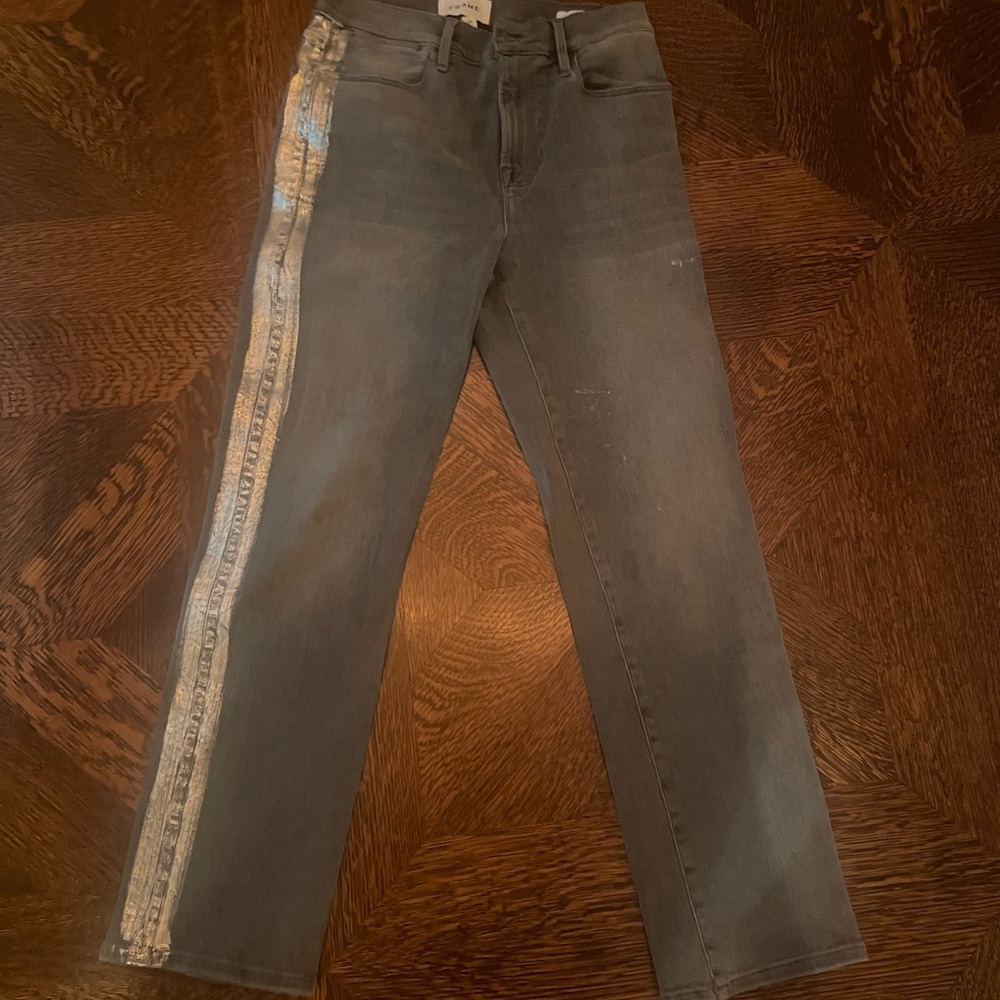 Le High Straight Tux Stripe Jean - image 1